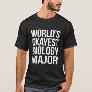 Camiseta Biologia Engraçada Estudante da Faculdade de Camis
