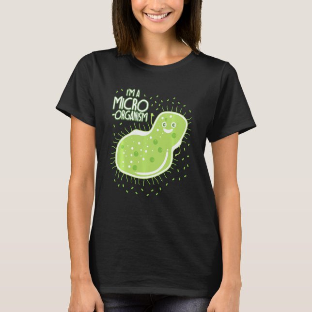 Camiseta Biologia Engraçada Memória Professora Bactérias Es (Frente)