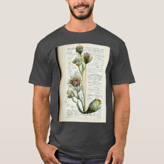 Camiseta Biologia Floral Flores em livro único e detalhado 