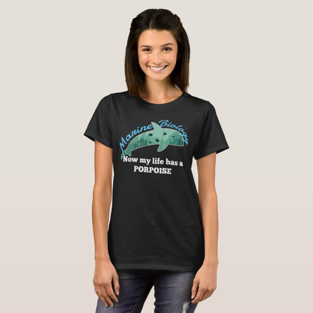 Camiseta Biologia marinha (Frente Completa)