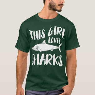 Camiseta Biologia Marinha Do Pato Esta Rapariga Adora Tubar