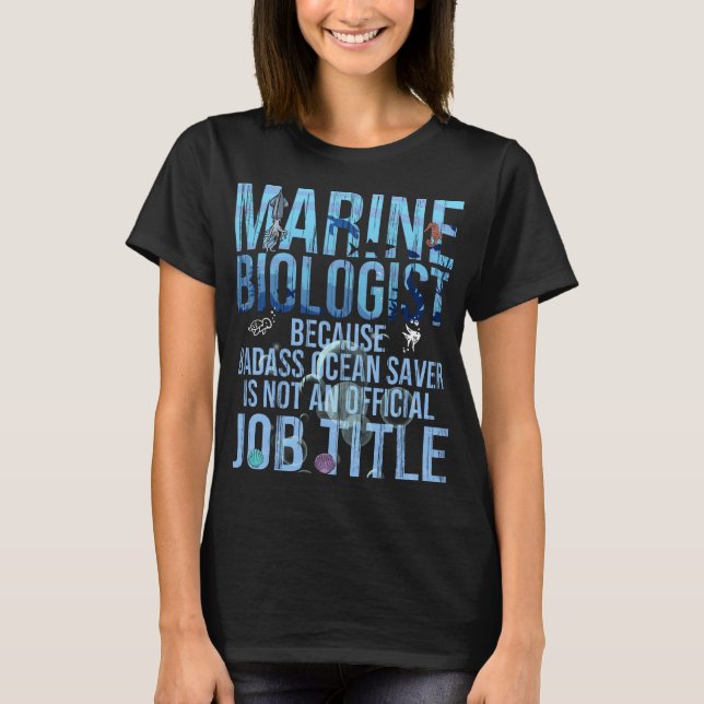 Camiseta Biologia Marinha Funny Ocean Sea Science Biology (Frente)