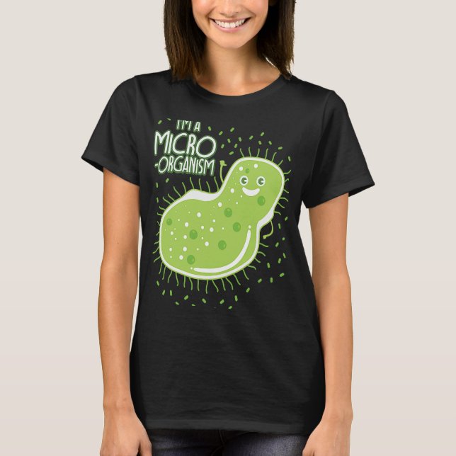 Camiseta Biologia Memória Bactérias Estudantes de Professor (Frente)