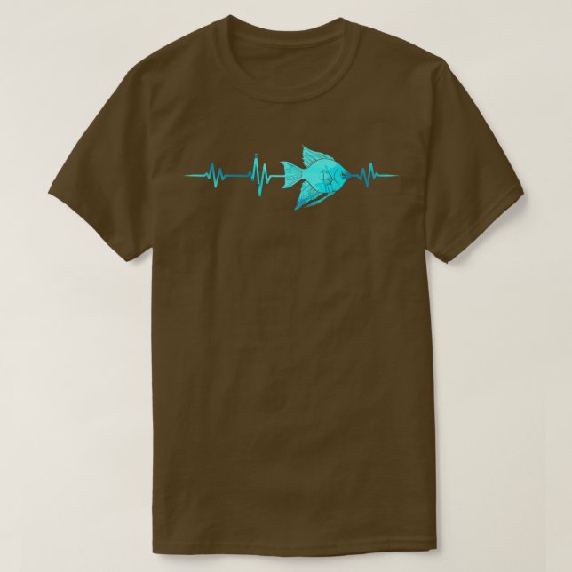 Camiseta Biologia Peixes de Pulsação de Pulsação de Peixes (Frente do Design)