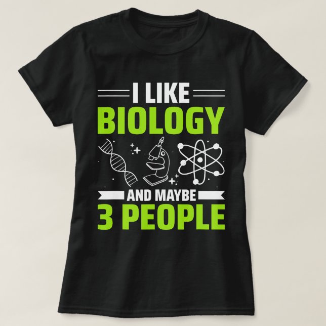 Camiseta Biologista da DNA Science 2 (Frente do Design)