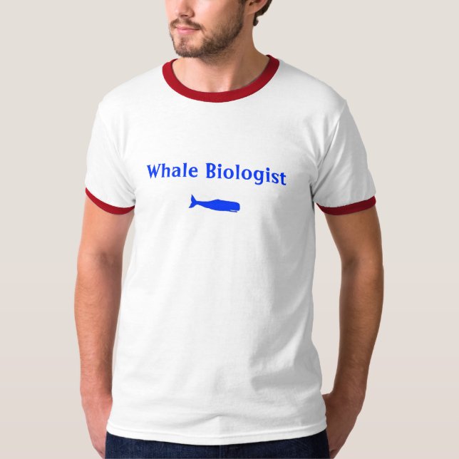 Camiseta Biólogo da baleia (Frente)