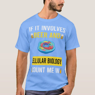 Camiseta Biólogo Da Biologia Celular Da Cerveja E Célula
