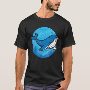 Camiseta Biólogo Do Oceano Balear Zookeeper Baleia Azul-Cor