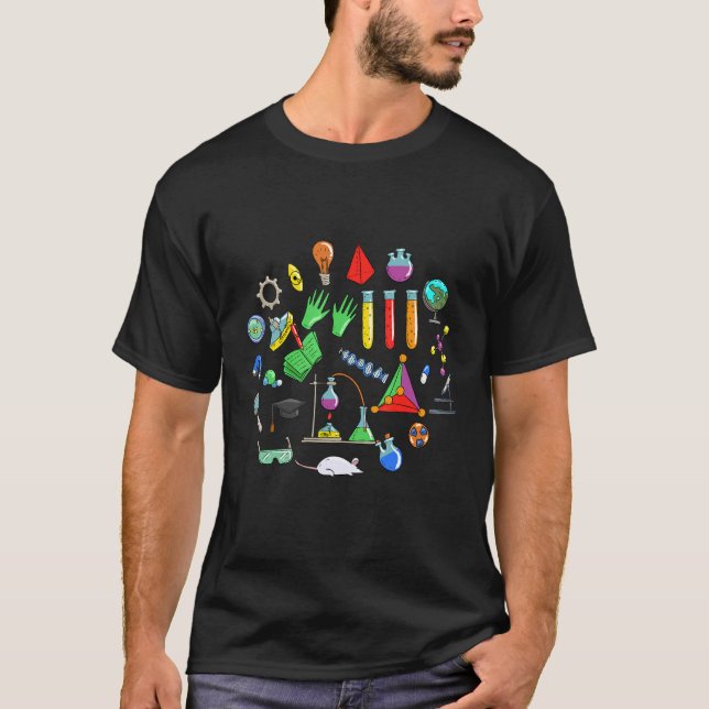 Camiseta Biólogo do professor de Ciência Nerd de Química (Frente)