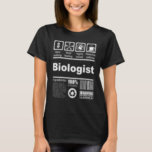 Camiseta Biólogo Fatos Nutricionais Para Biólogos