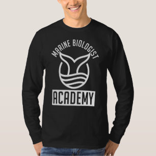 Camiseta Biólogo Marinho Academia Oceânica Biologia Marinha