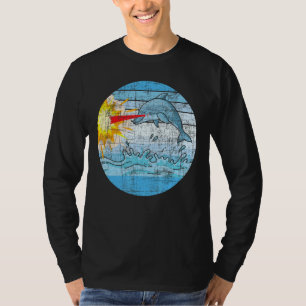 Camiseta Biólogo Marinho do Golfinho Retro Zookee Animal