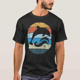 Camiseta Biólogo Marinho do Golfinho Silhouette Ocean Ani