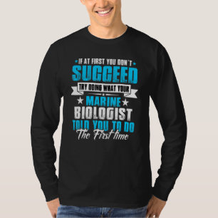 Camiseta Biólogo Marinho Eu Resolvo Problemas Que Você Não