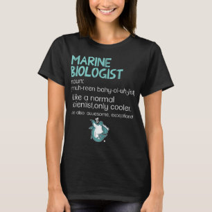 Camiseta Biólogo marinho Tubarão Ciência do Mar Animal m