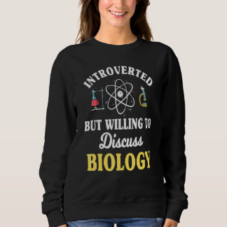 Camiseta Biólogo Molecular Introvertido Cientista Genético 