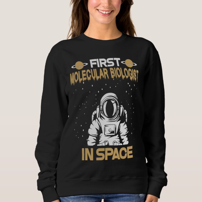 Camiseta Biólogo Molecular no Espaço (Frente)