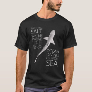 Camiseta Biólogo Vida Marinha Tubarão Mar Oceano Homem Mulh