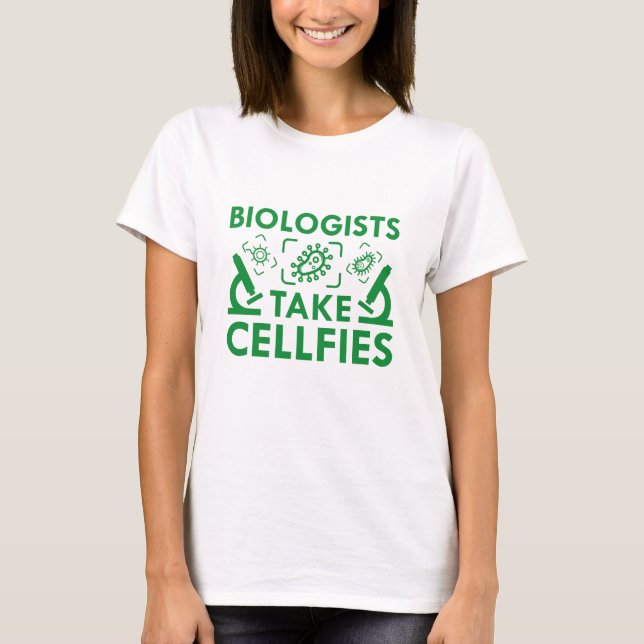 Camiseta Biólogos tiram celas (Frente)