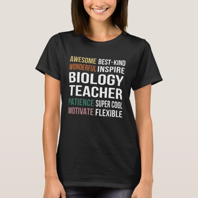 Camiseta Biology Teacher  Appreciation (Frente)