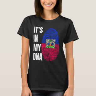 Camiseta Biometria de DNA por Impressão Digital Bandeira Ha