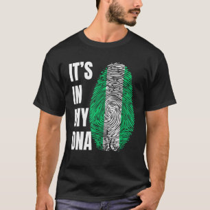 Camiseta Biometria do DNA das impressões digitais Nigéria B