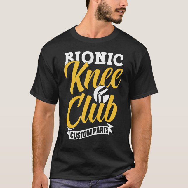 Camiseta Bionic Knee Club Personalizado Peças Pacientes Cir (Frente)