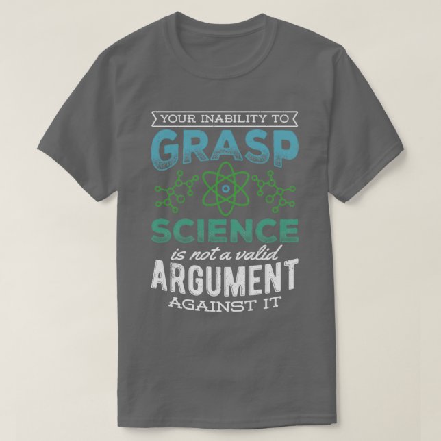 Camiseta Bioquímica do átomo de astrofísica química (Frente do Design)