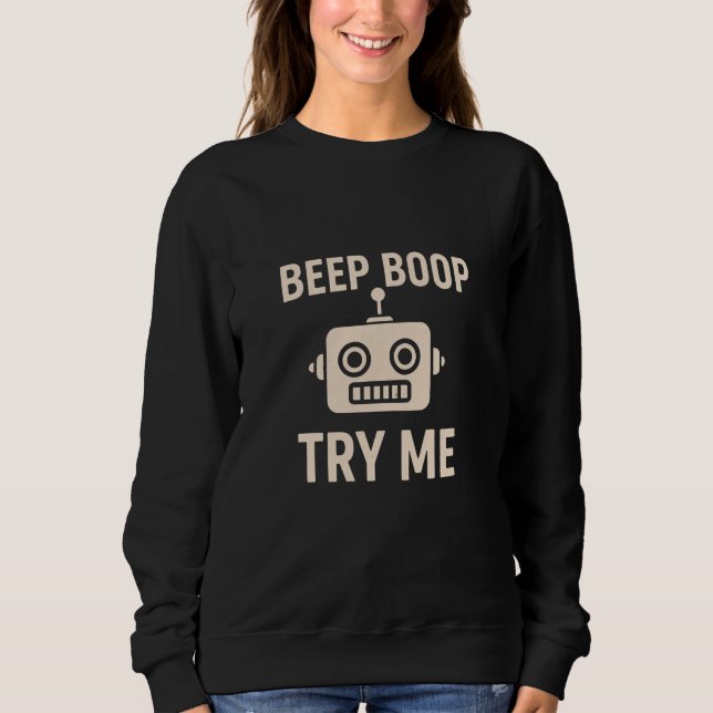 Camiseta Bip boop tente-me bot (Frente)
