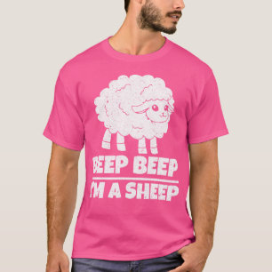 Camiseta Bipe Engraçado Do Agricultor Sou Ovelha