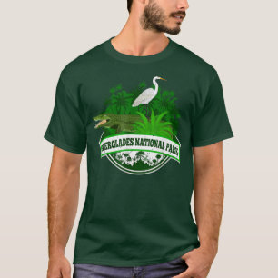 Camiseta Bird and Florida Alligator Of Everglades National