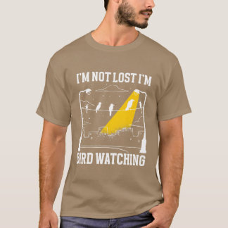 Camiseta Bird Assistindo presente de pássaro bonito