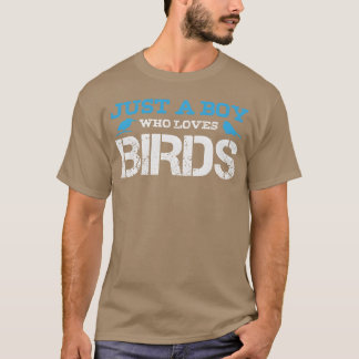 Camiseta Bird Boy Piada Boys Pássaros Retro Ornitologista