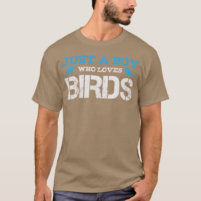 Camiseta Bird Boy Piada Boys Pássaros Retro Ornitologista (Frente)