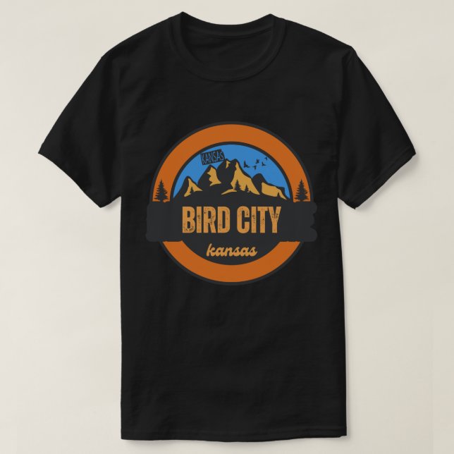 Camiseta Bird City, Kansas (Frente do Design)