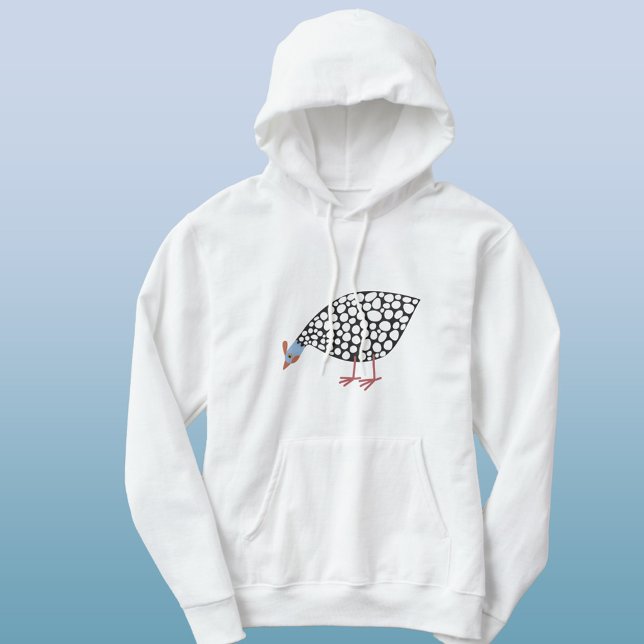 Camiseta Bird da Guiné Divertida (Fun Guinea Fowl hoodie)