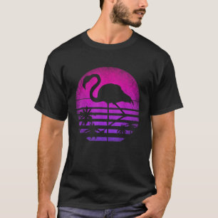 Camiseta Bird Flamingo Amante de os animais Palm Trepi