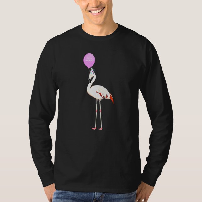 Camiseta Bird Flamingo Birder Animal Birder Aniversário (Frente)