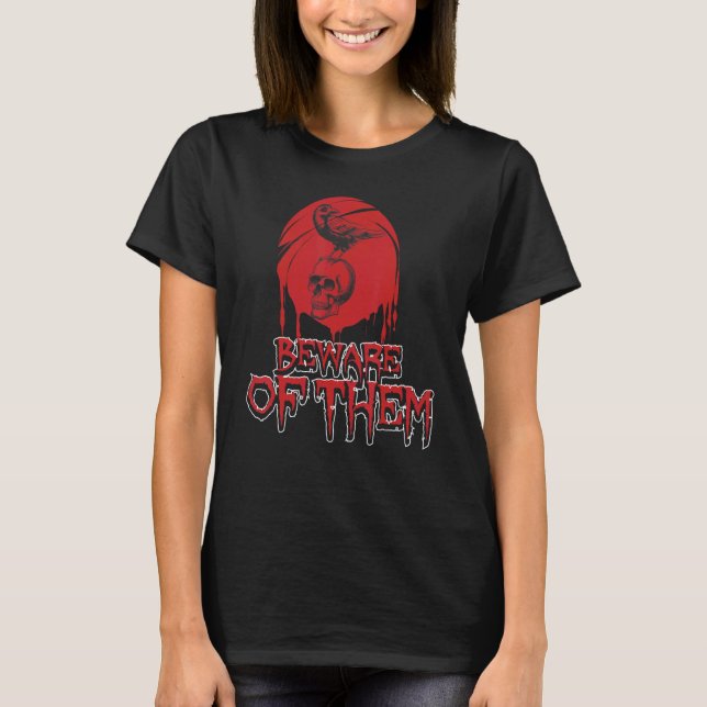 Camiseta Bird Gothic Black Crow Design (Frente)