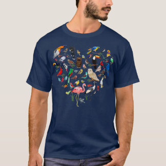 Camiseta Bird Heart - Birding Bird Watting Birder Bird Wat