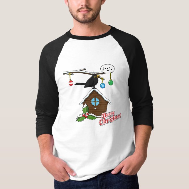 Camiseta Bird House Feliz Natal (Frente)