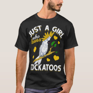 Camiseta Bird Lover Girls Bird Observando Mulheres Cockat A