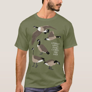 Camiseta Bird Lovers Canada Geese Ilustração Personalizad