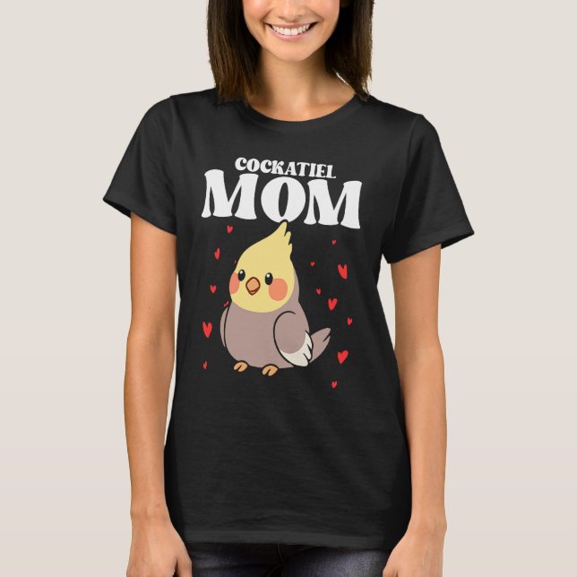 Camiseta Bird Mom Cockatiels Birding Bird Watching Mother B (Frente)
