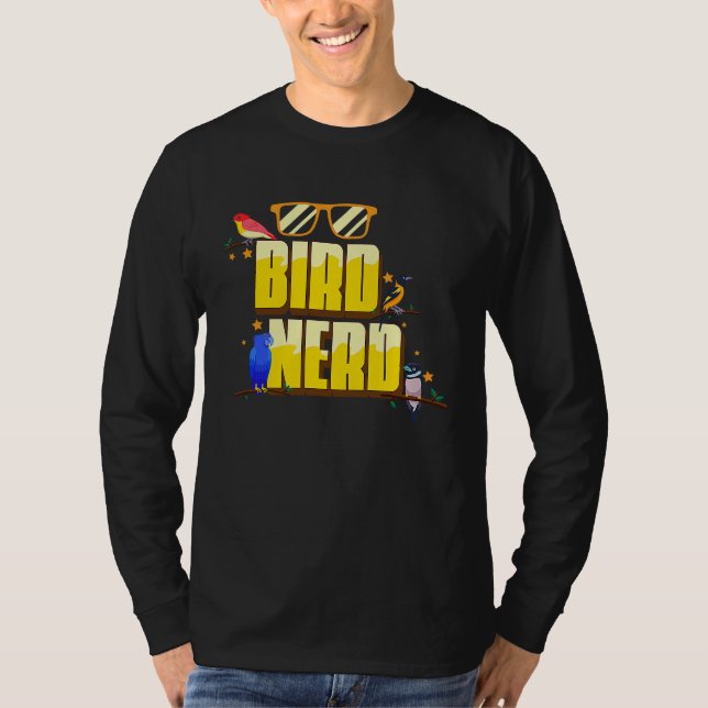 Camiseta Bird Nerd Ornithology Bird Watching (Frente)