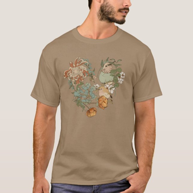 Camiseta Bird Observando o ornitólogo do pássaro (Frente)