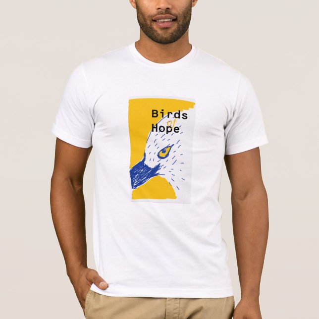 Camiseta bird of hope/blue bill (Frente)