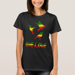 Camiseta Bird One Love Rasta Reggae Rastafarian Jamaica Ro