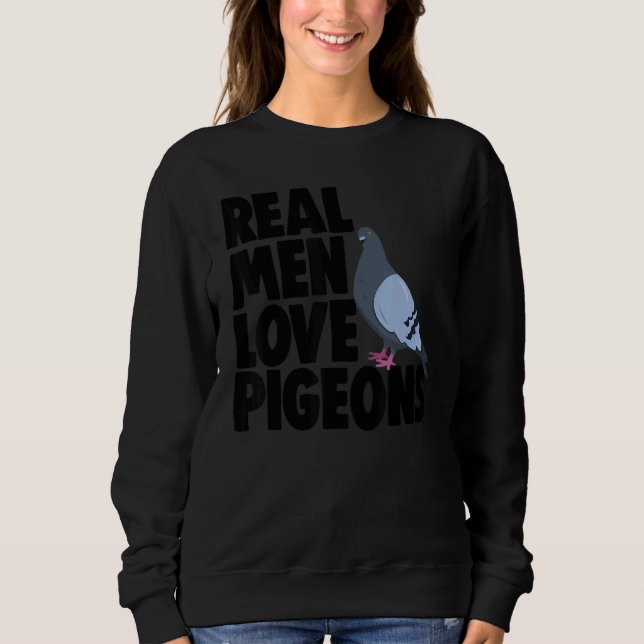 Camiseta Bird Pigeon Proprietário Homens Reais Adoram Porco (Frente)