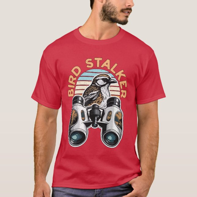 Camiseta Bird Stalker Ornithology Birdwatcher (Frente)